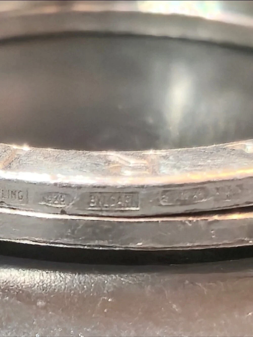 Bvlgari Key Ring Round Sterling Silver 925 w/Logo Solid Pattern